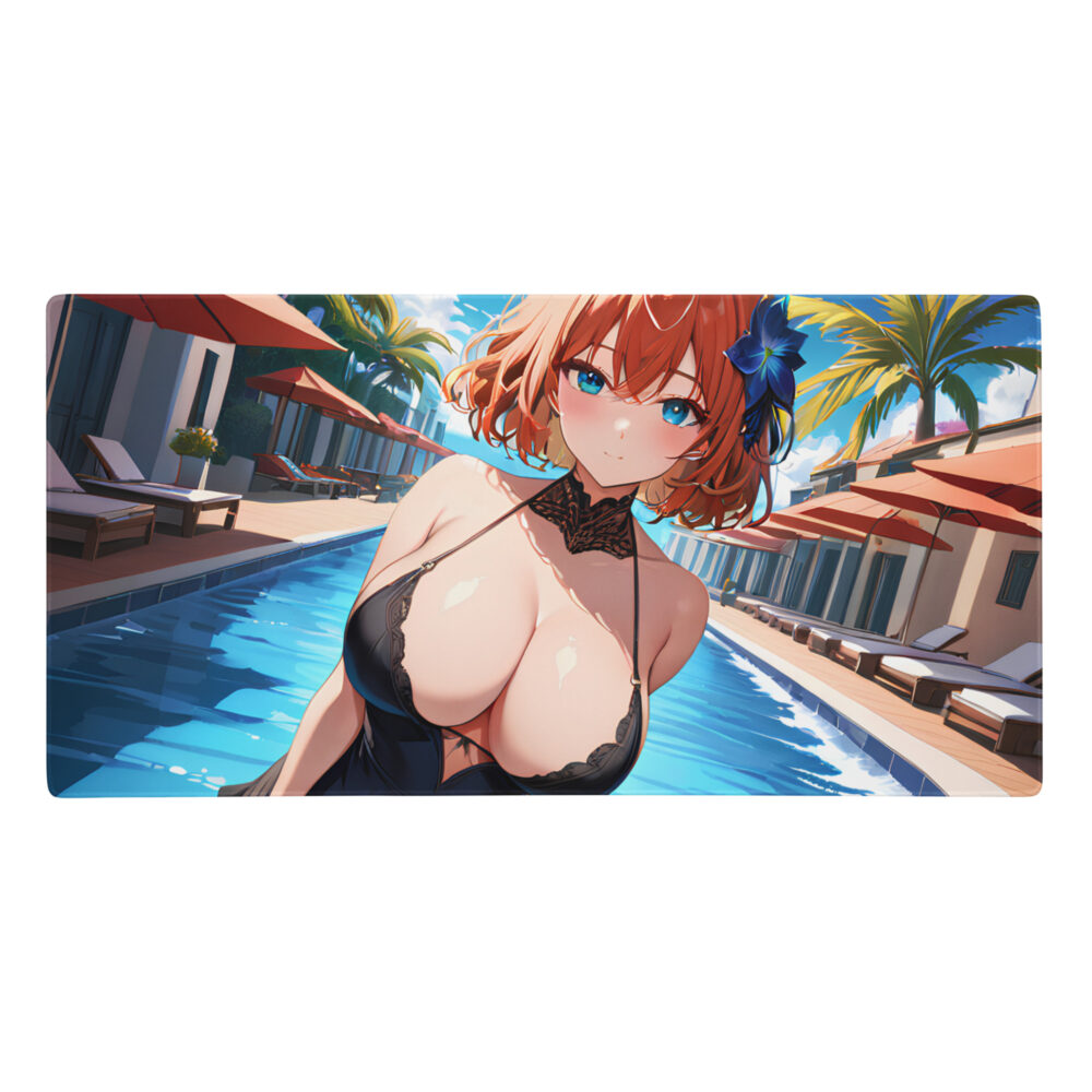 Ahegao Face Gaming Mousepad, Sexy Anime Girl XL Desk Mat