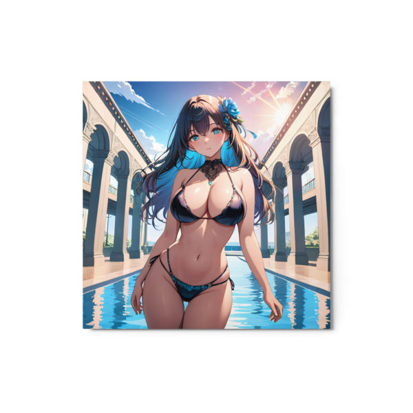 Ecchi Anime Metal Print, Hot Waifu Girl Wall Art for Otaku - Image 3