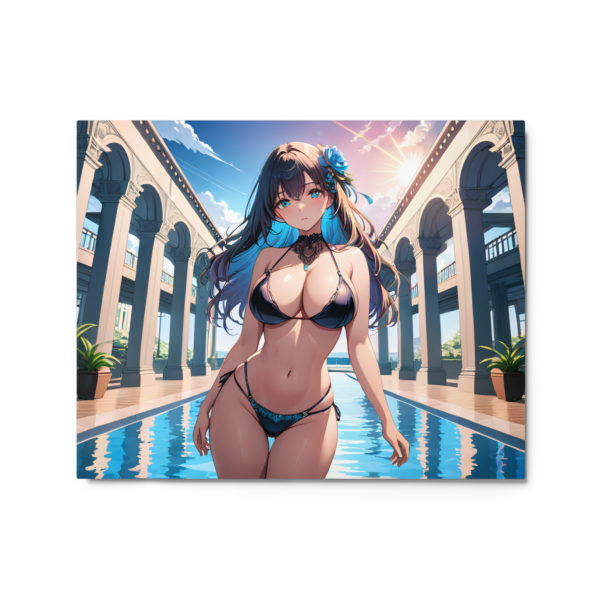 Ecchi Anime Metal Print, Hot Waifu Girl Wall Art for Otaku - Image 4