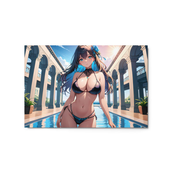 Ecchi Anime Metal Print, Hot Waifu Girl Wall Art for Otaku - Image 5