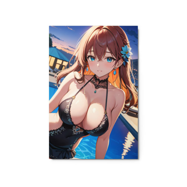 Aesthetic Waifu Metal Poster, Anime Girl Wall Art for Room - Image 5