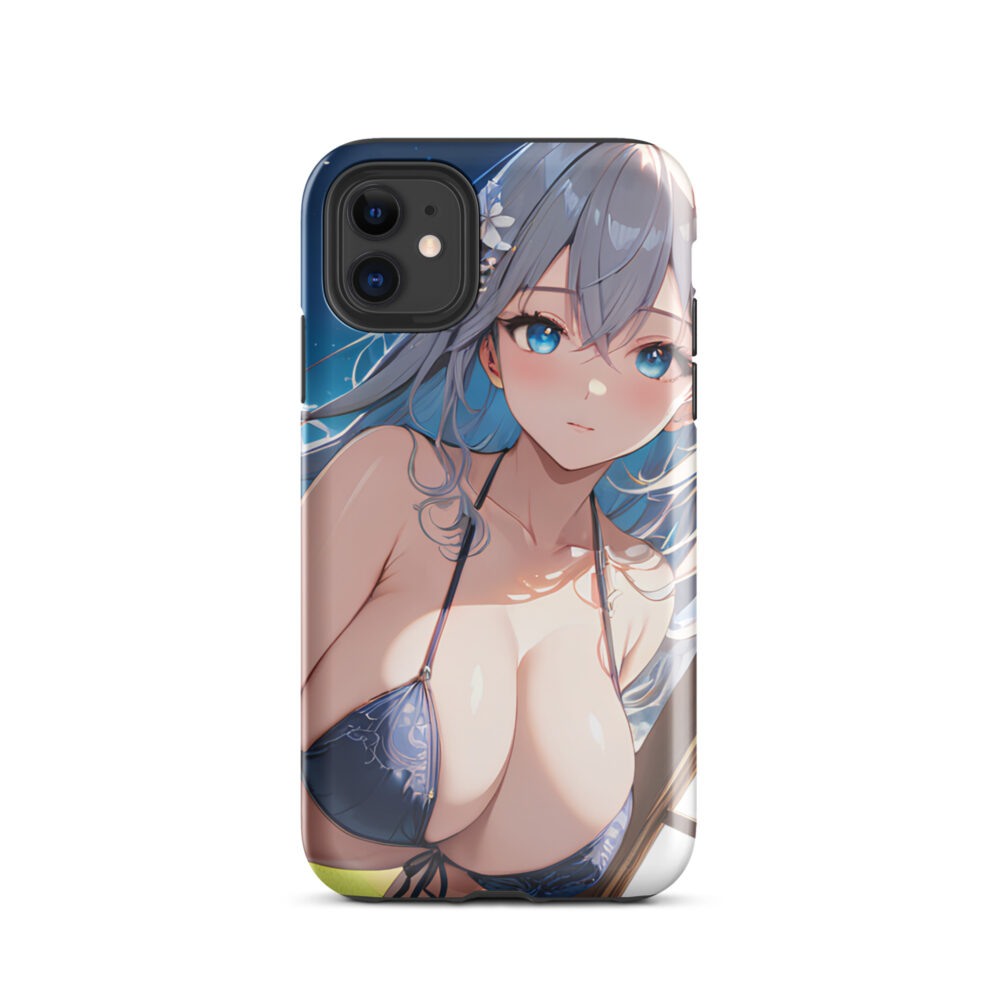 SenpaiShield Manga Waifu Case, Stylish Anime Girl Phone Cover for iPhone