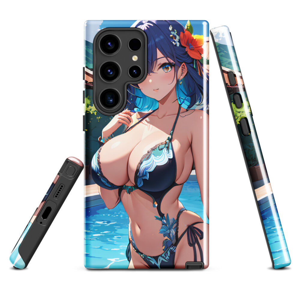 SenpaiShield Cute Ahegao Case, Hot Ecchi Anime Girl for Samsung Cover