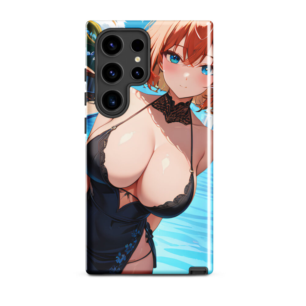 SenpaiShield Sexy Anime Girl Case, Kawaii Waifu Soft Shell for Samsung