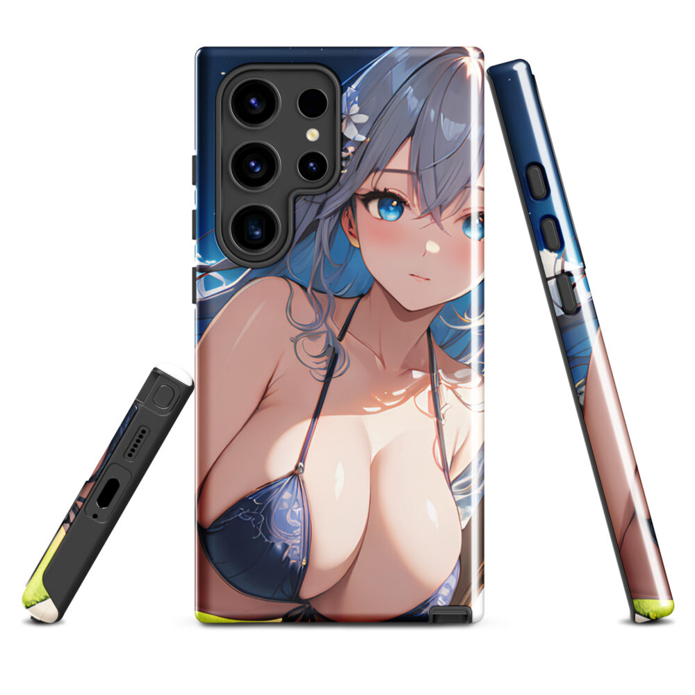 SenpaiShield Shoujo Waifu Case, Ecchi Girl Design for Samsung Galaxy