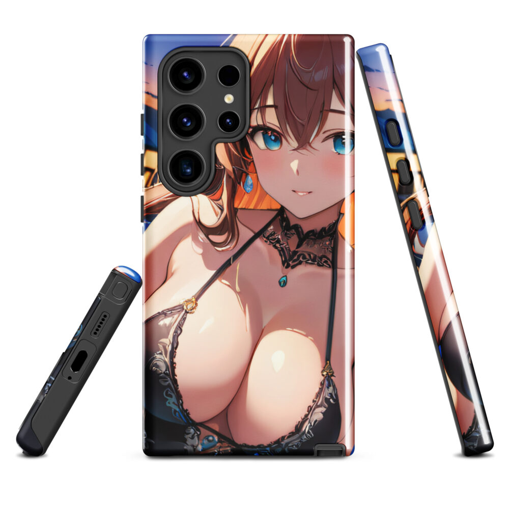 SenpaiShield Manga Waifu Case, Stylish Anime Girl Phone Cover for Samsung