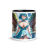 Hot Anime Waifu Mug, Kawaii Ecchi Girl with Vibrant Colored Interior - Image 2