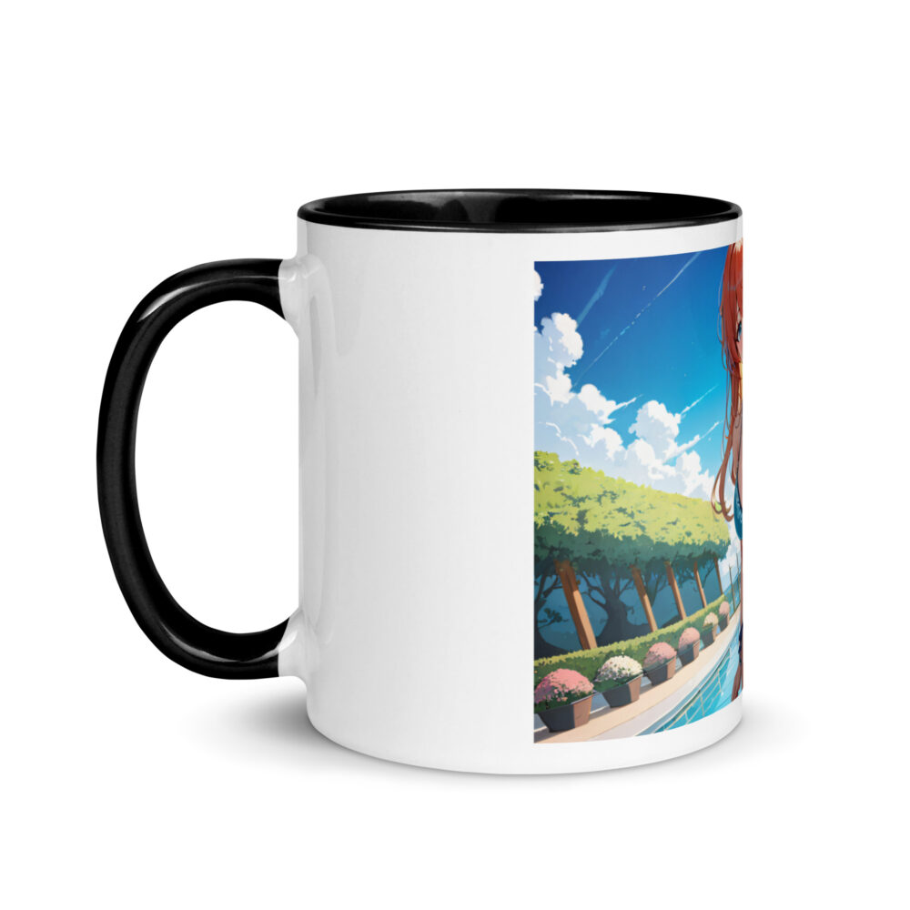 Large Anime Waifu Mug, Ahegao Face Coffee Cup with Colored Interior - Image 4