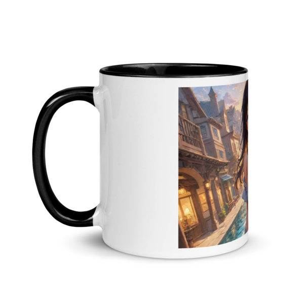 Ecchi Anime Girl Mug, Kawaii Waifu Design with Colored Interior - Image 4