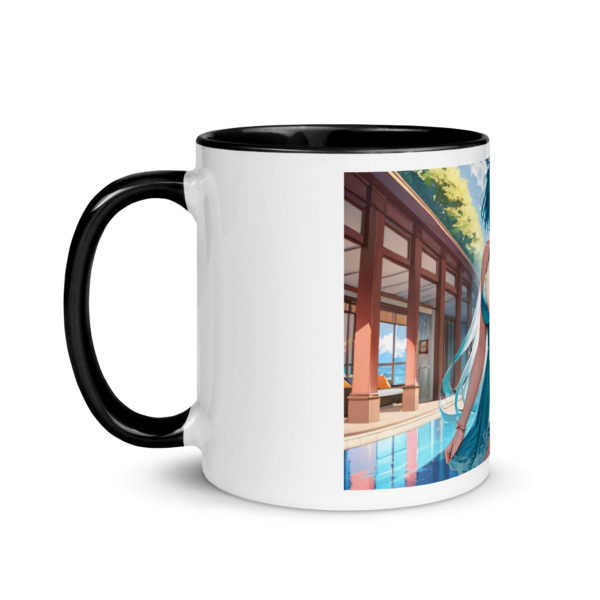 Hot Anime Waifu Mug, Kawaii Ecchi Girl with Vibrant Colored Interior - Image 4