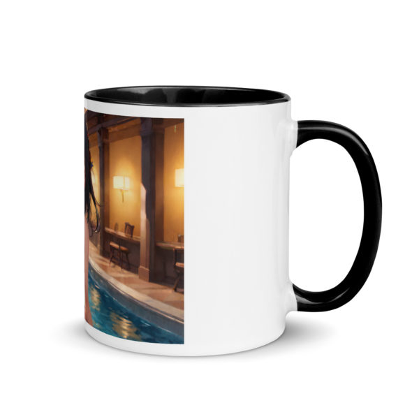 Anime Girl Waifu Mug, Stylish Colored Interior Otaku Coffee Cup - Image 2