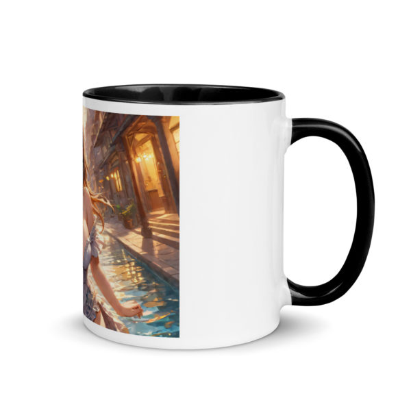 Ecchi Anime Girl Mug, Kawaii Waifu Design with Colored Interior - Image 2