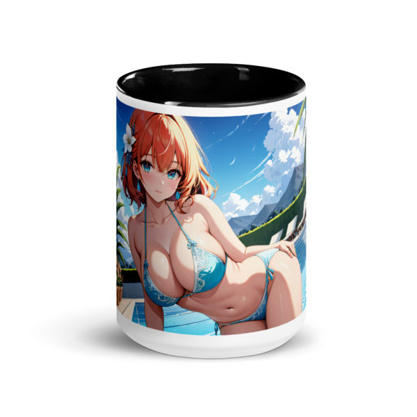 Cute Ahegao Girl Mug, Sexy Anime Waifu Ceramic Cup with Color Inside - Image 6