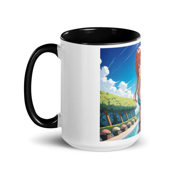 Large Anime Waifu Mug, Ahegao Face Coffee Cup with Colored Interior - Image 7