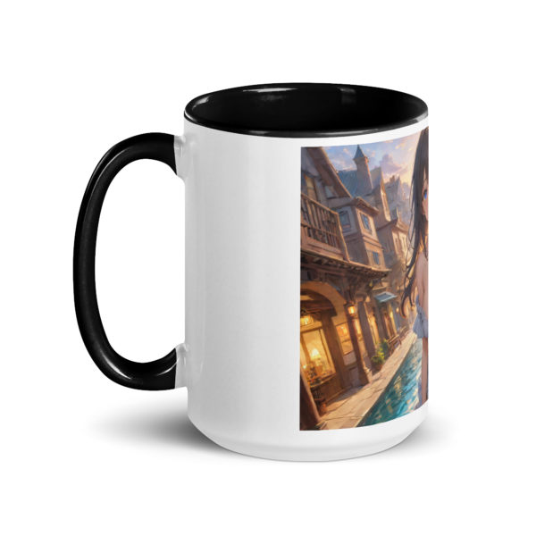 Ecchi Anime Girl Mug, Kawaii Waifu Design with Colored Interior - Image 7