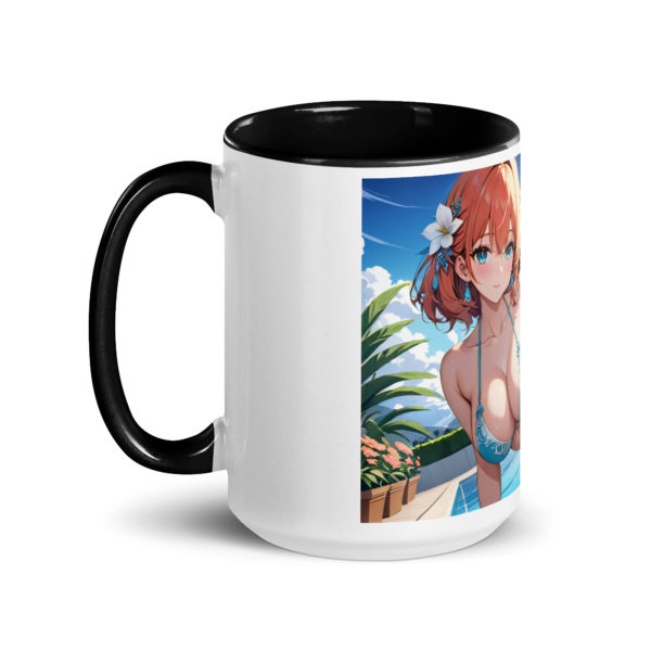 Cute Ahegao Girl Mug, Sexy Anime Waifu Ceramic Cup with Color Inside - Image 7