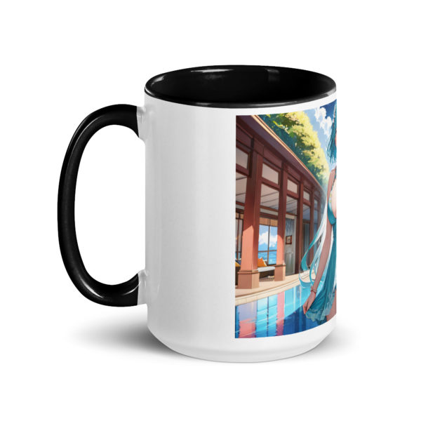 Hot Anime Waifu Mug, Kawaii Ecchi Girl with Vibrant Colored Interior - Image 6