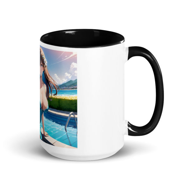 Anime Waifu Mug, Sexy Ahegao Girl with Colored Interior - Image 5