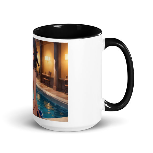 Anime Girl Waifu Mug, Stylish Colored Interior Otaku Coffee Cup - Image 5