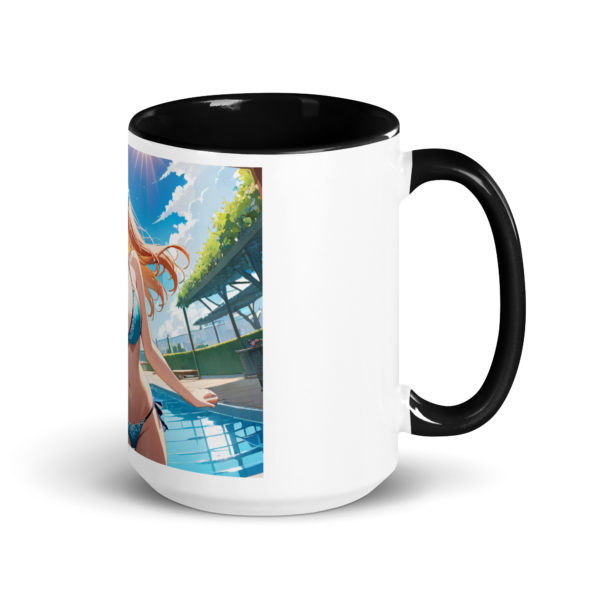 Large Anime Waifu Mug, Ahegao Face Coffee Cup with Colored Interior - Image 5