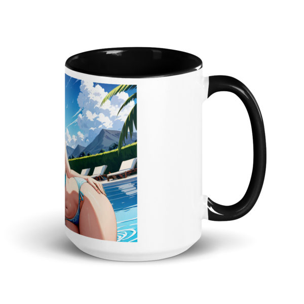 Cute Ahegao Girl Mug, Sexy Anime Waifu Ceramic Cup with Color Inside - Image 5