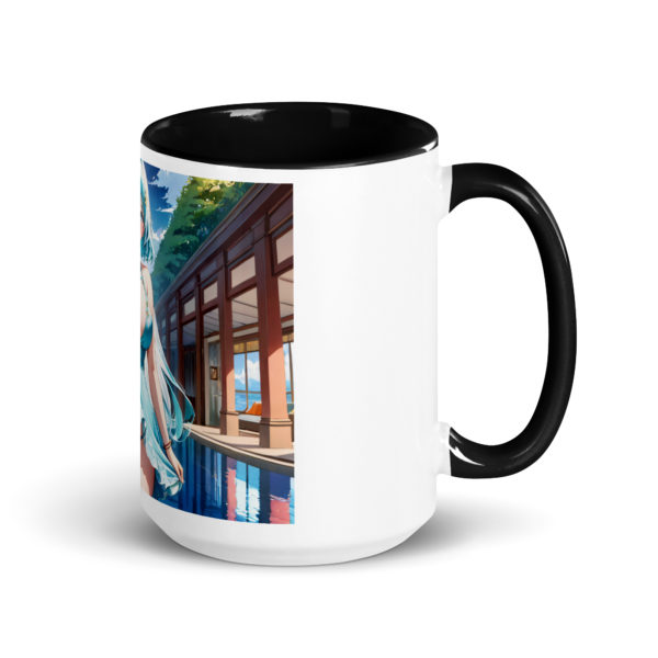 Hot Anime Waifu Mug, Kawaii Ecchi Girl with Vibrant Colored Interior - Image 5