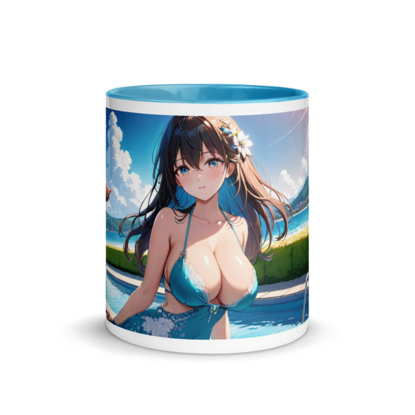 Anime Waifu Mug, Sexy Ahegao Girl with Colored Interior - Image 26