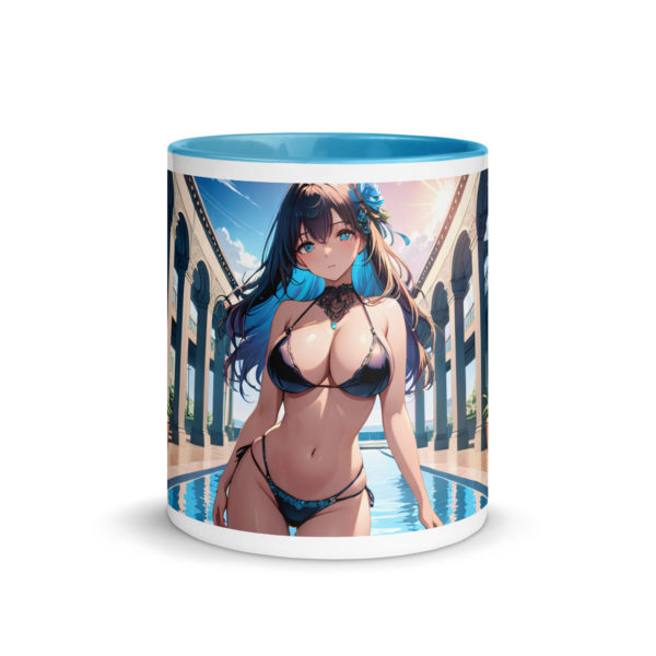 Kawaii Waifu Coffee Mug, Cute Anime Girl Design with Color Inside - Image 27