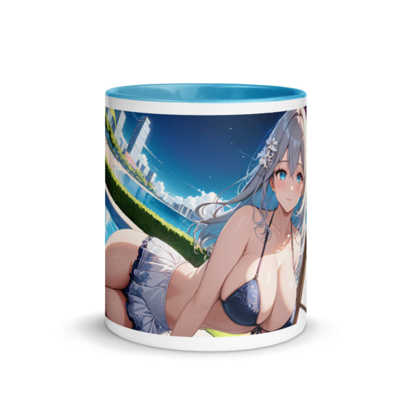 Hot Anime Waifu Mug, Ecchi Girl Coffee Cup with Colored Interior - Image 27