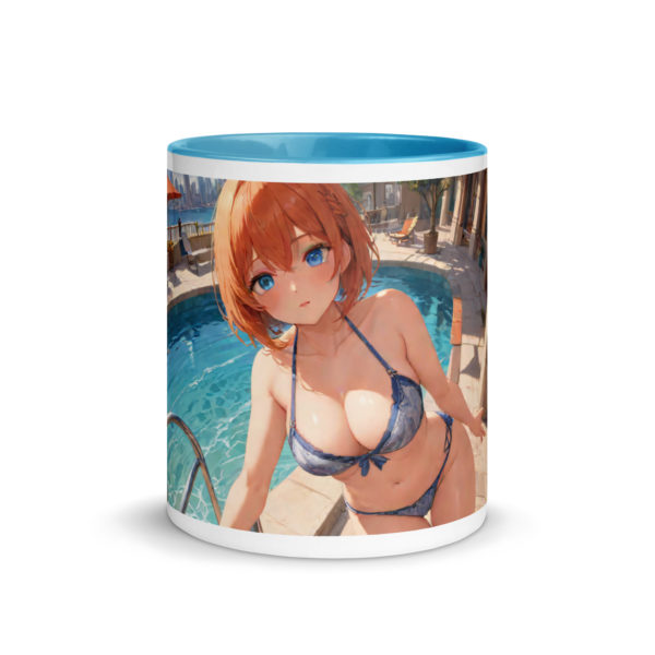 Ecchi Waifu Ceramic Mug, Hot Anime Girl with Color Inside - Image 20