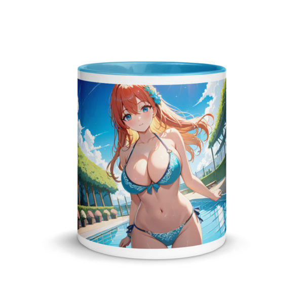 Large Anime Waifu Mug, Ahegao Face Coffee Cup with Colored Interior - Image 20