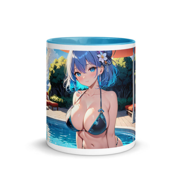 Kawaii Anime Waifu Mug, Cute Girl Cup with Vibrant Color Inside - Image 20