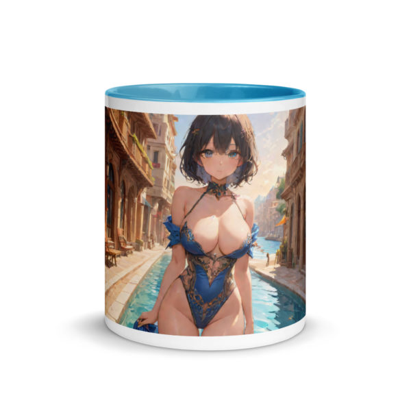 Hot Ahegao Face Mug, Sexy Waifu Coffee Cup with Colored Interior - Image 20