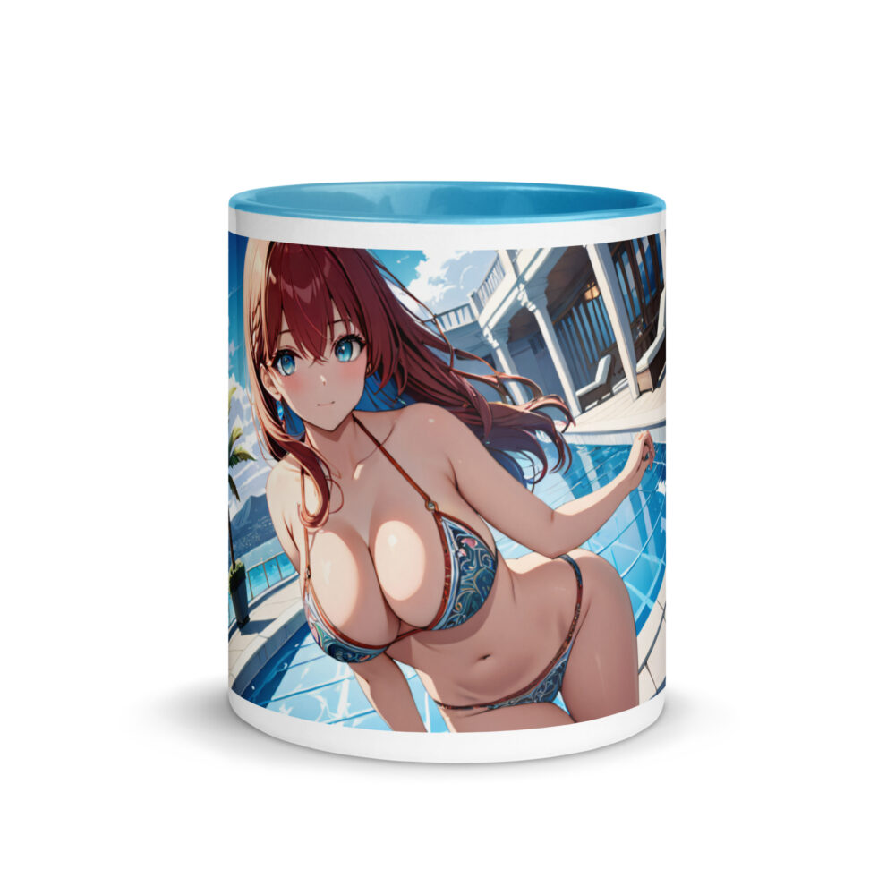 Anime Waifu Collector Mug, Colored Interior Otaku Coffee Cup