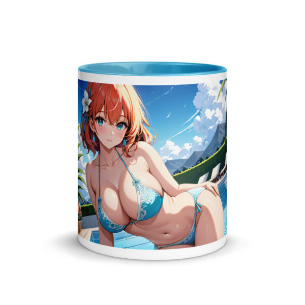 Cute Ahegao Girl Mug, Sexy Anime Waifu Ceramic Cup with Color Inside - Image 20