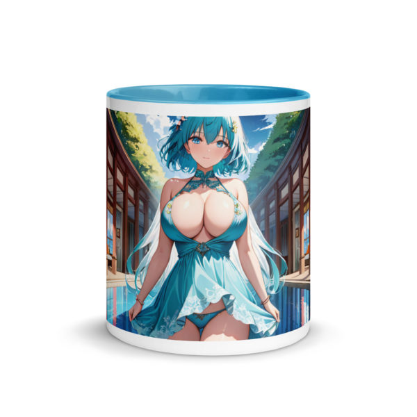 Hot Anime Waifu Mug, Kawaii Ecchi Girl with Vibrant Colored Interior - Image 19