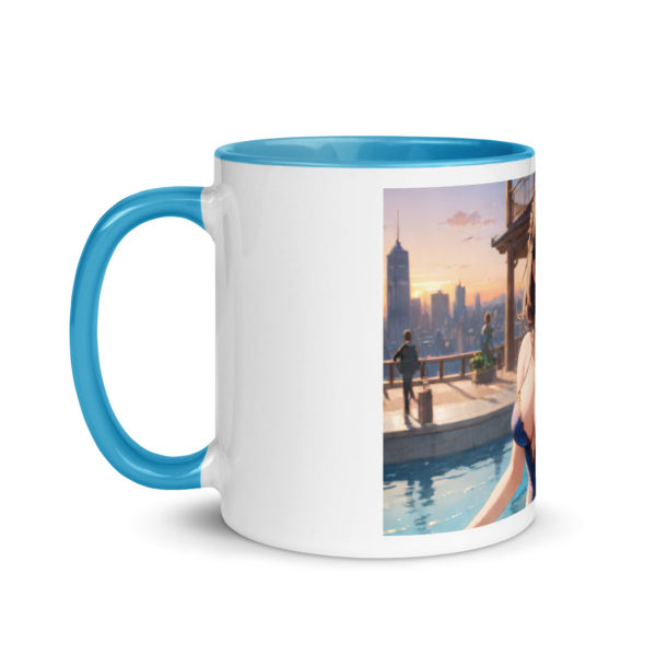 Anime Girl Waifu Mug, Stylish Colored Interior Otaku Coffee Cup - Image 21