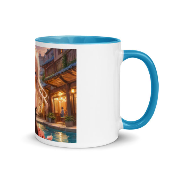 Kawaii Ahegao Girl Coffee Mug, Cute Anime Waifu with Color Inside - Image 19