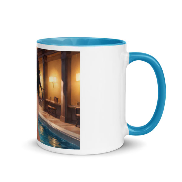 Anime Girl Waifu Mug, Stylish Colored Interior Otaku Coffee Cup - Image 19