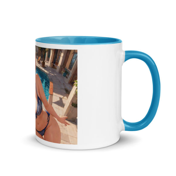 Ecchi Waifu Ceramic Mug, Hot Anime Girl with Color Inside - Image 19