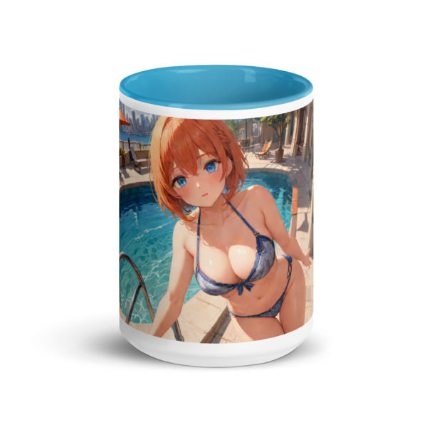 Ecchi Waifu Ceramic Mug, Hot Anime Girl with Color Inside - Image 23