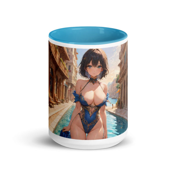 Hot Ahegao Face Mug, Sexy Waifu Coffee Cup with Colored Interior - Image 23