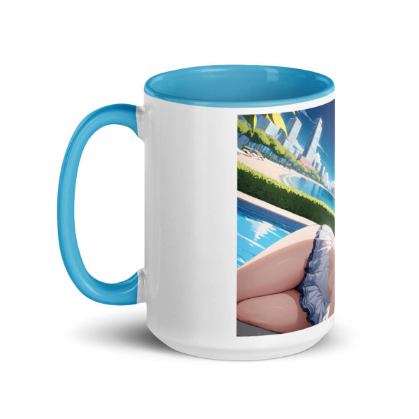 Hot Anime Waifu Mug, Ecchi Girl Coffee Cup with Colored Interior - Image 31