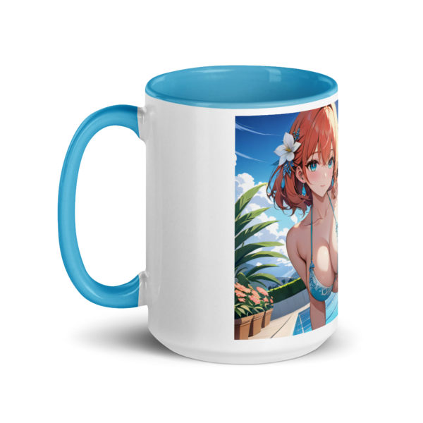 Cute Ahegao Girl Mug, Sexy Anime Waifu Ceramic Cup with Color Inside - Image 24