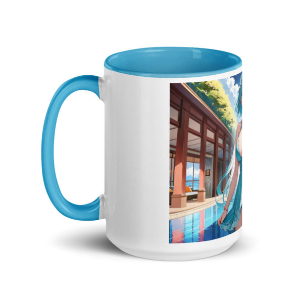 Hot Anime Waifu Mug, Kawaii Ecchi Girl with Vibrant Colored Interior - Image 24