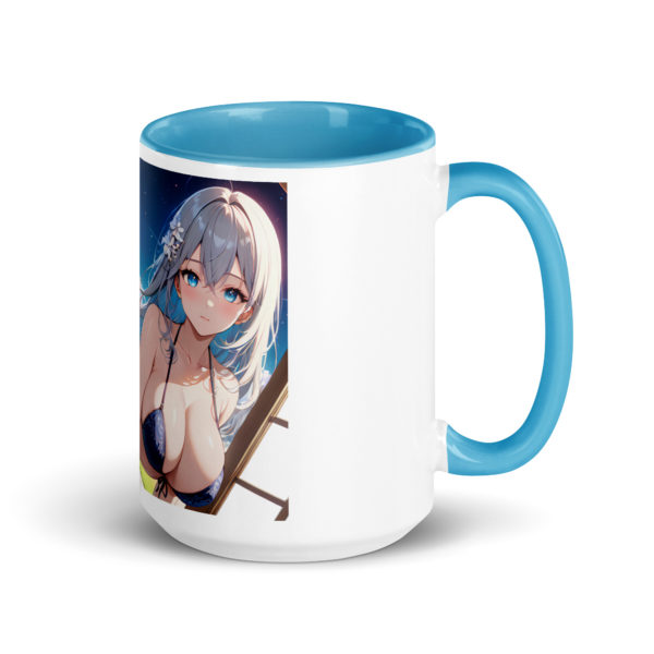 Hot Anime Waifu Mug, Ecchi Girl Coffee Cup with Colored Interior - Image 29