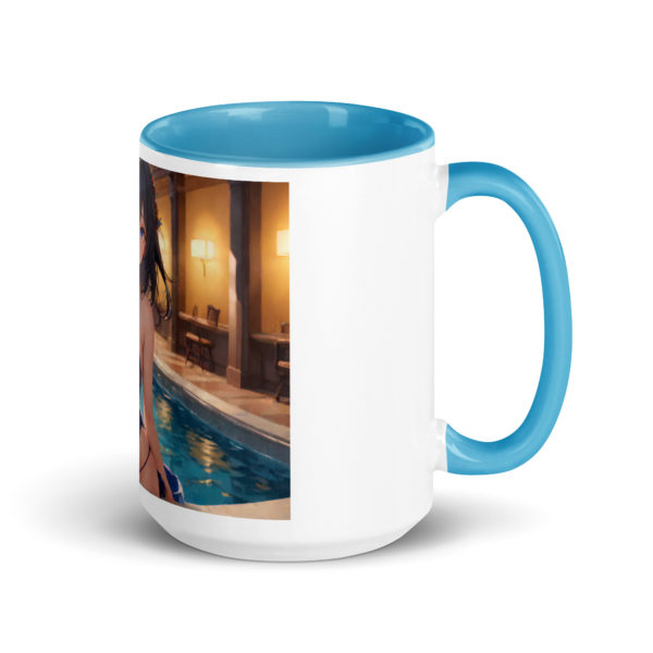 Anime Girl Waifu Mug, Stylish Colored Interior Otaku Coffee Cup - Image 22