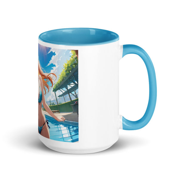 Large Anime Waifu Mug, Ahegao Face Coffee Cup with Colored Interior - Image 22