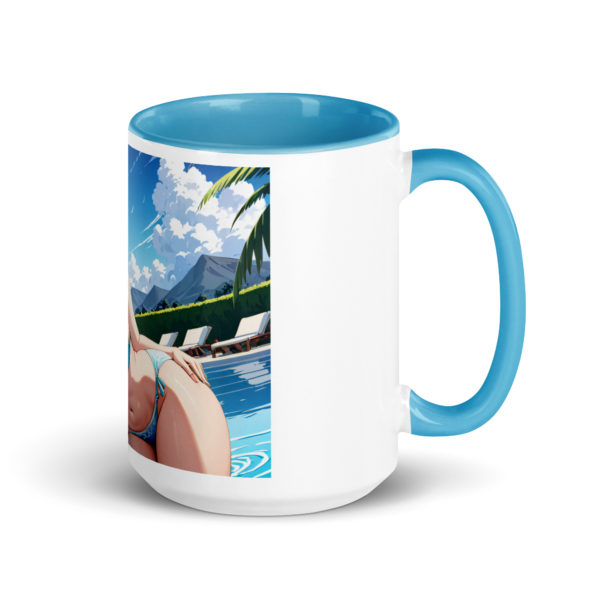 Cute Ahegao Girl Mug, Sexy Anime Waifu Ceramic Cup with Color Inside - Image 22