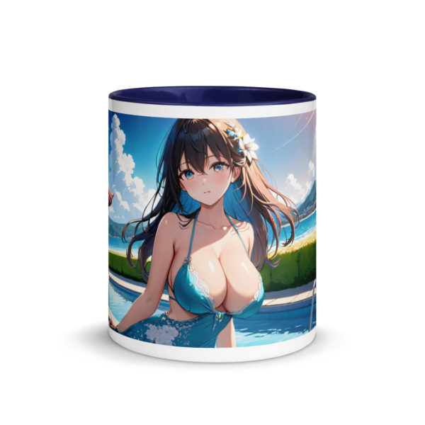 Anime Waifu Mug, Sexy Ahegao Girl with Colored Interior - Image 8